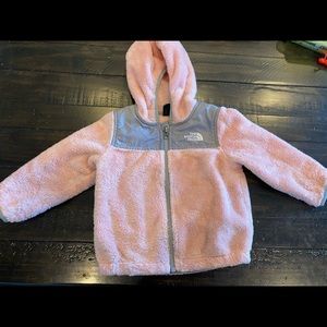 Baby girl north face fleece full zip